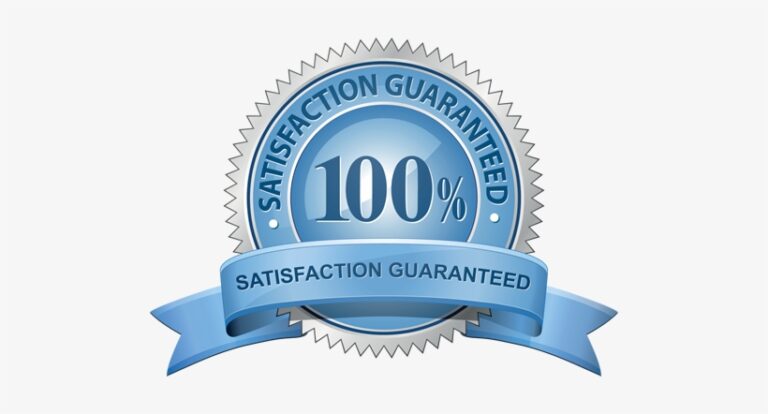 Satisfaction guarantee for our customers